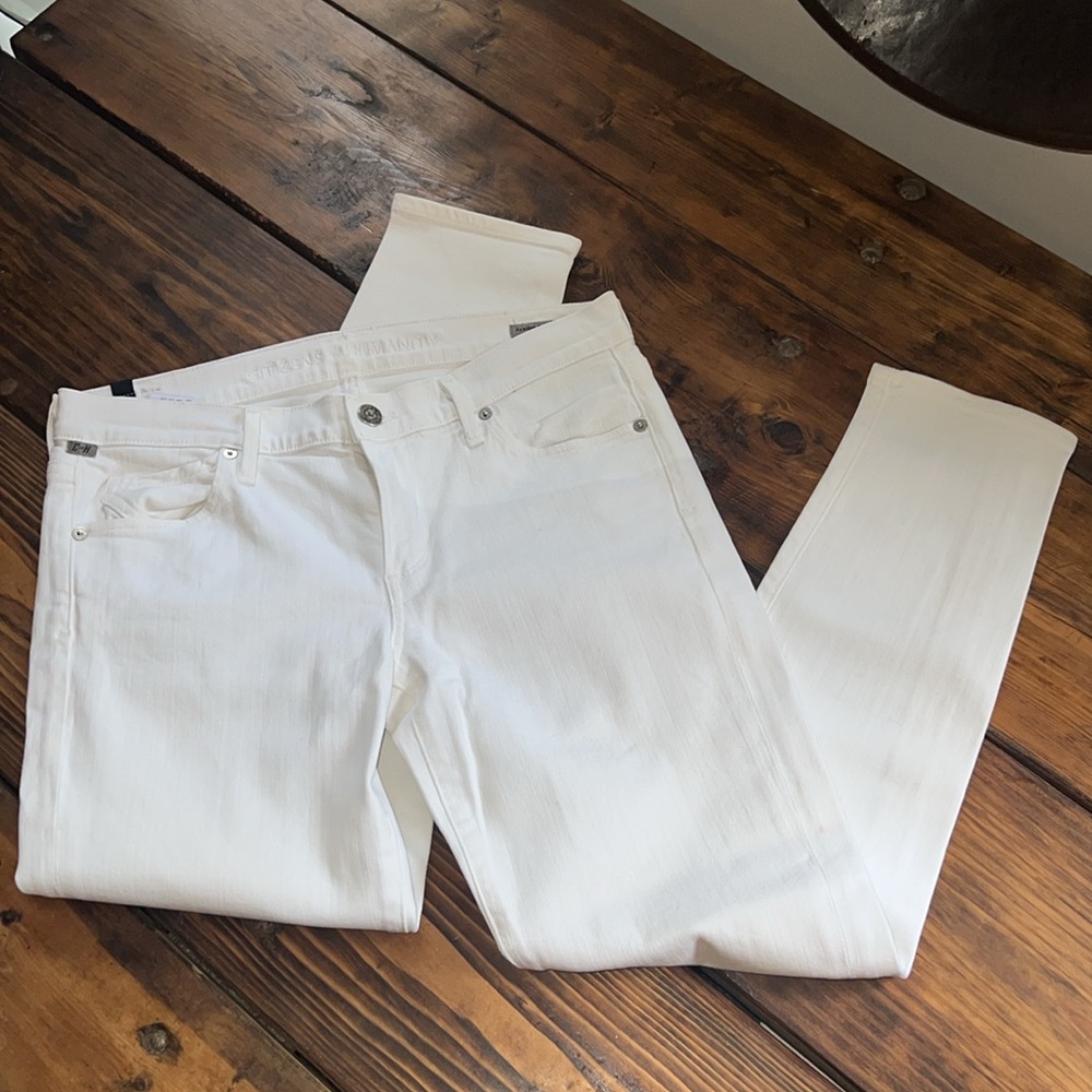 Citizens of Humanity Avedon Ankle Skinny. White. Size 28. Like new.